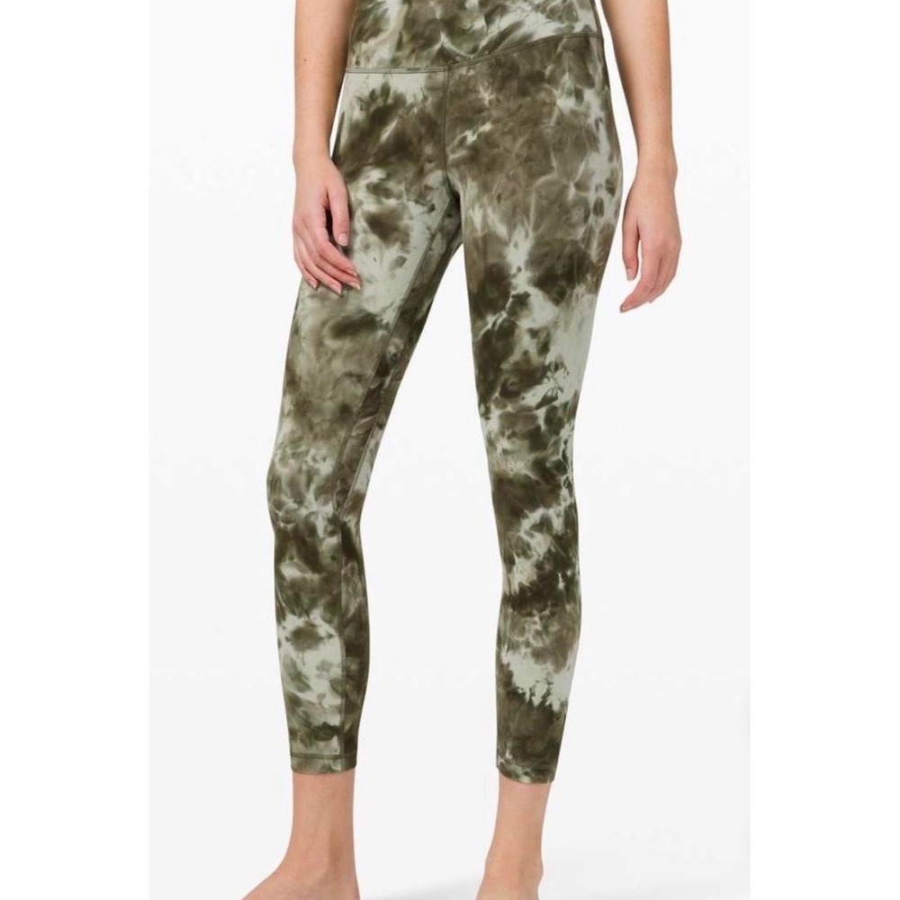 Lululemon Align High-Rise Crop 23 Diamond Dye Light Sage Medium Olive Size 10